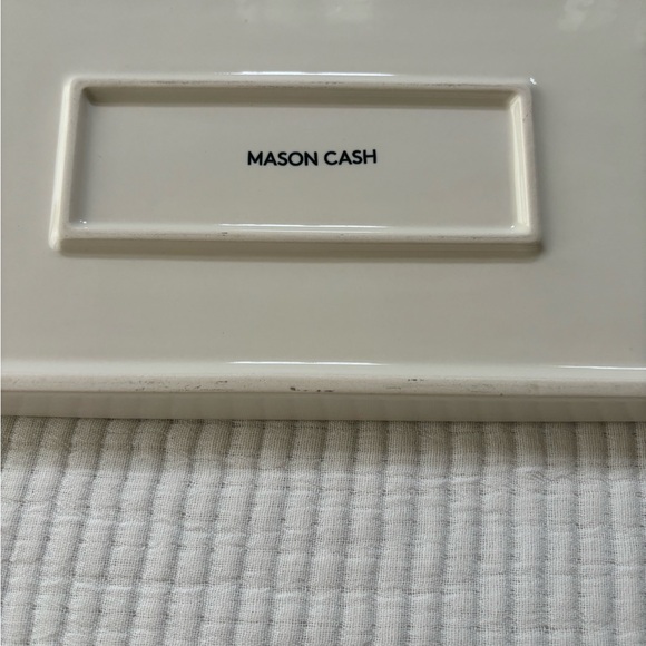 Mason Cash In The Forest Serving Platter Stoneware Cream Color Rectangular Shape - Picture 7 of 15